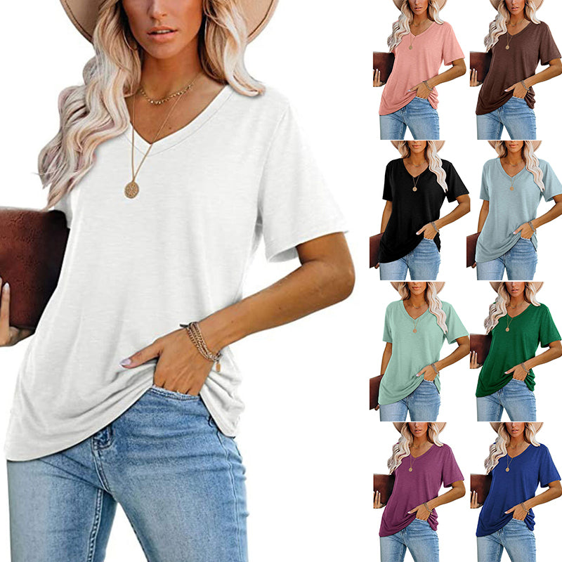 Multicolor V-Neck T-Shirt