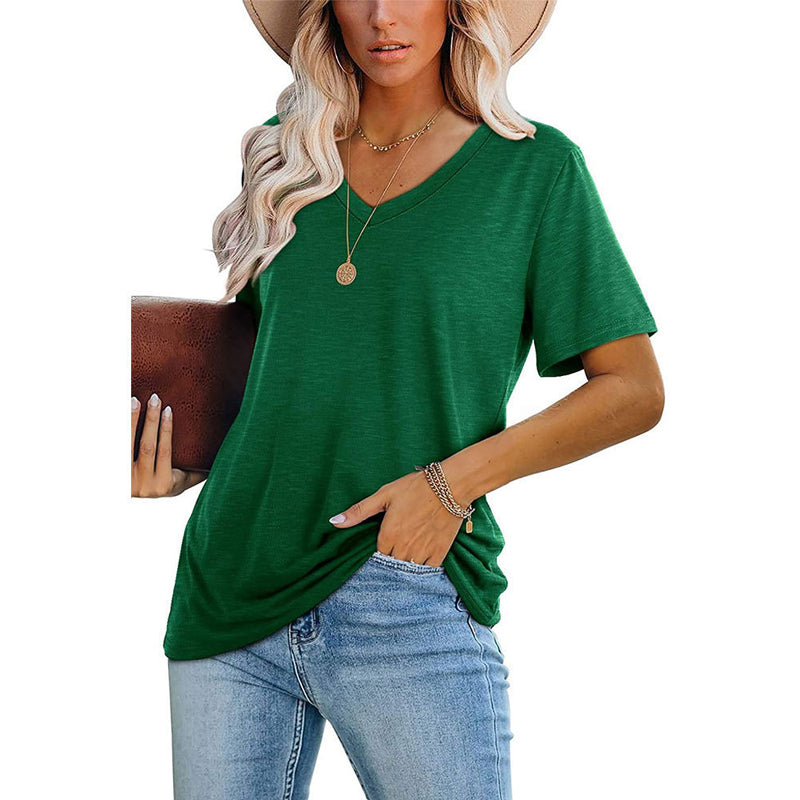 Multicolor V-Neck T-Shirt