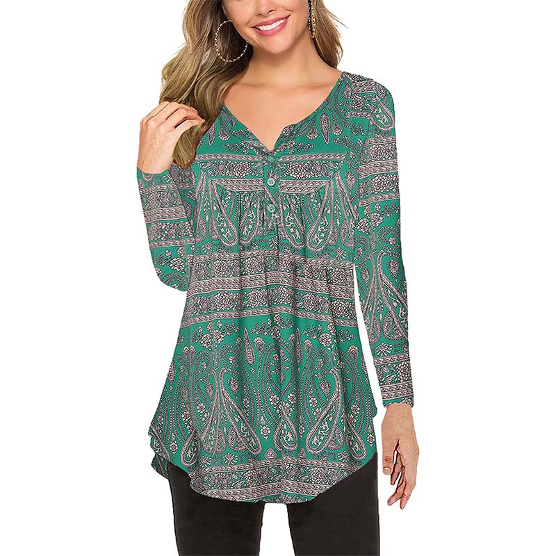 Printed Loose Long Sleeve T-Shirt