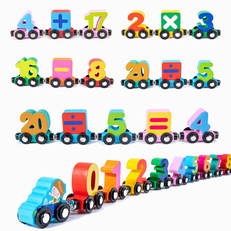 Wooden Digital Train Toy