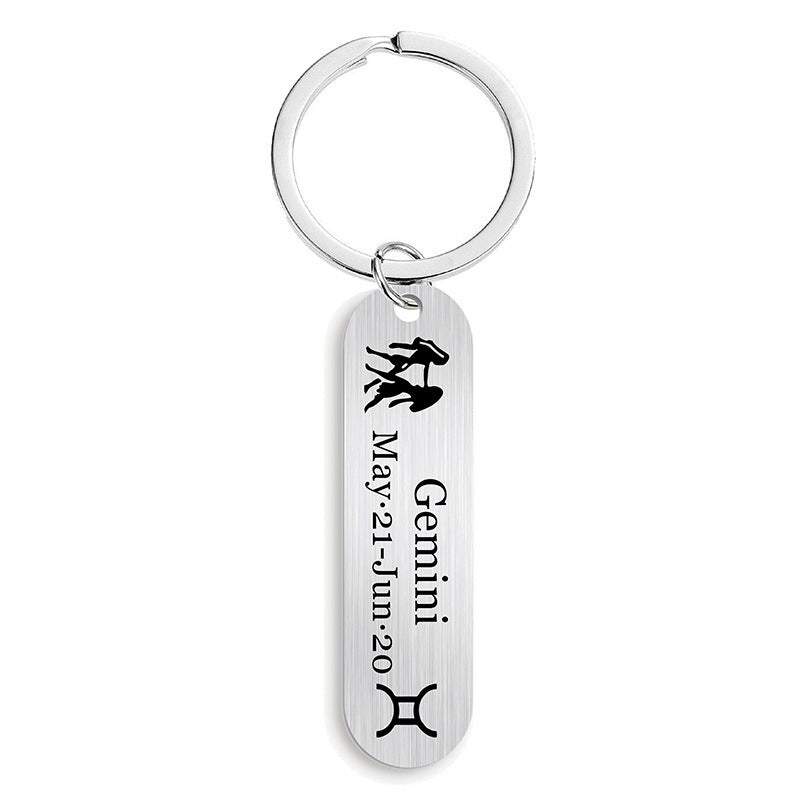 12 Constellation Gifts Keychain