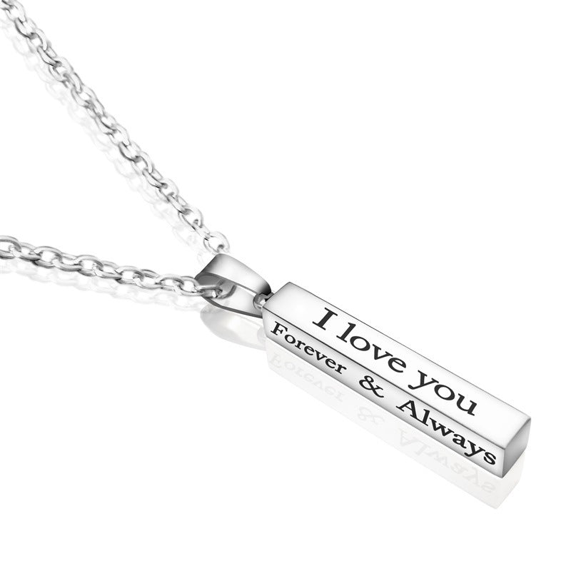 Stainless Steel Wishing Post Pendant Necklace