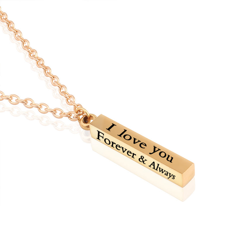 Stainless Steel Wishing Post Pendant Necklace