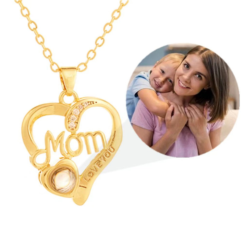 Mother's Day Gift Personalized Photo Projection Necklace