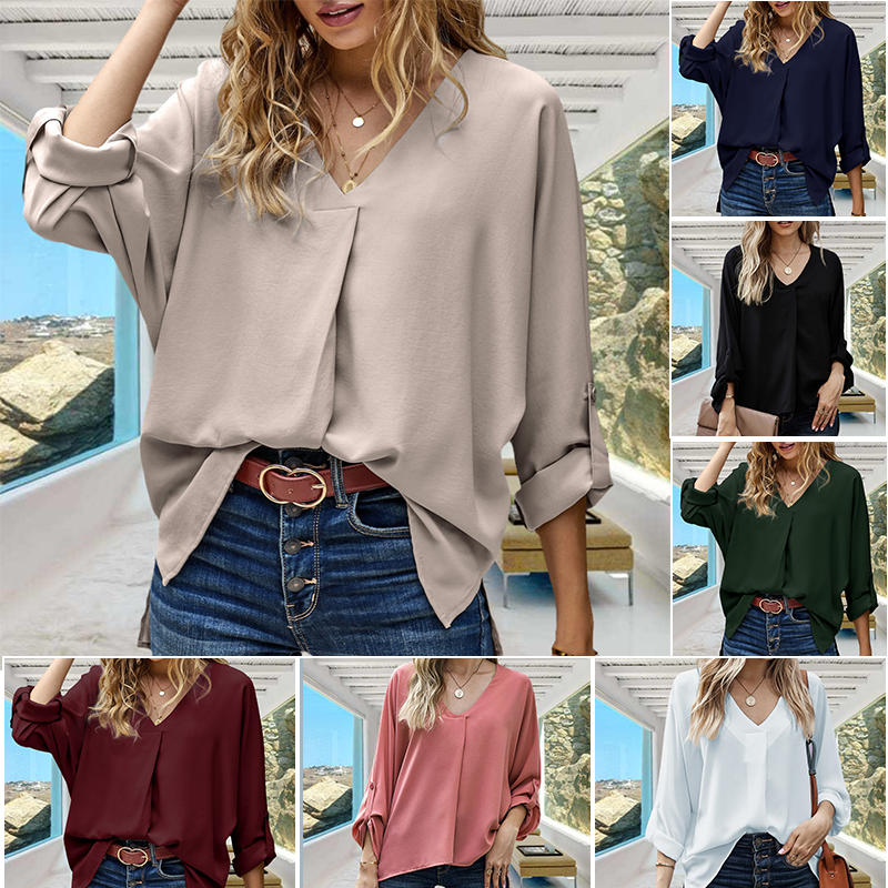 V-neck Loose Shirt
