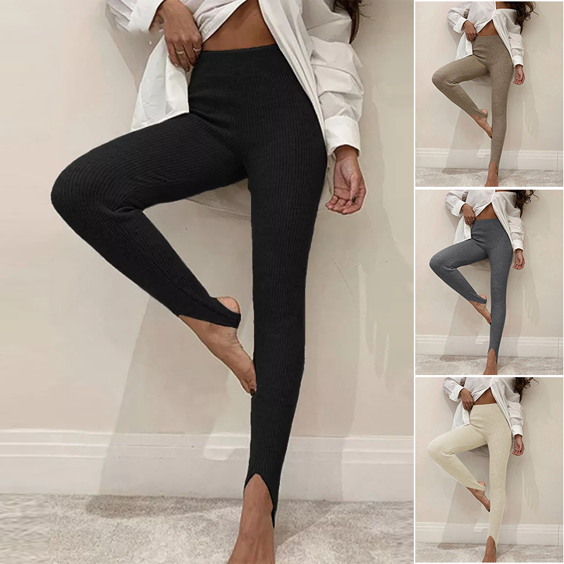 Women's High Waisted Yoga Stirrup Leggings