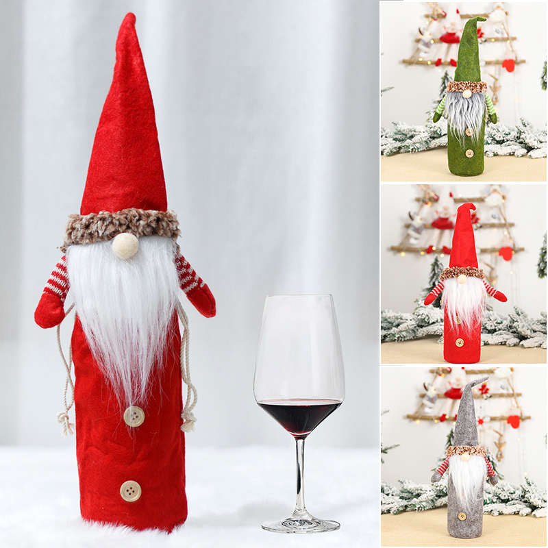 Christmas Wine Bottle Lid Bag