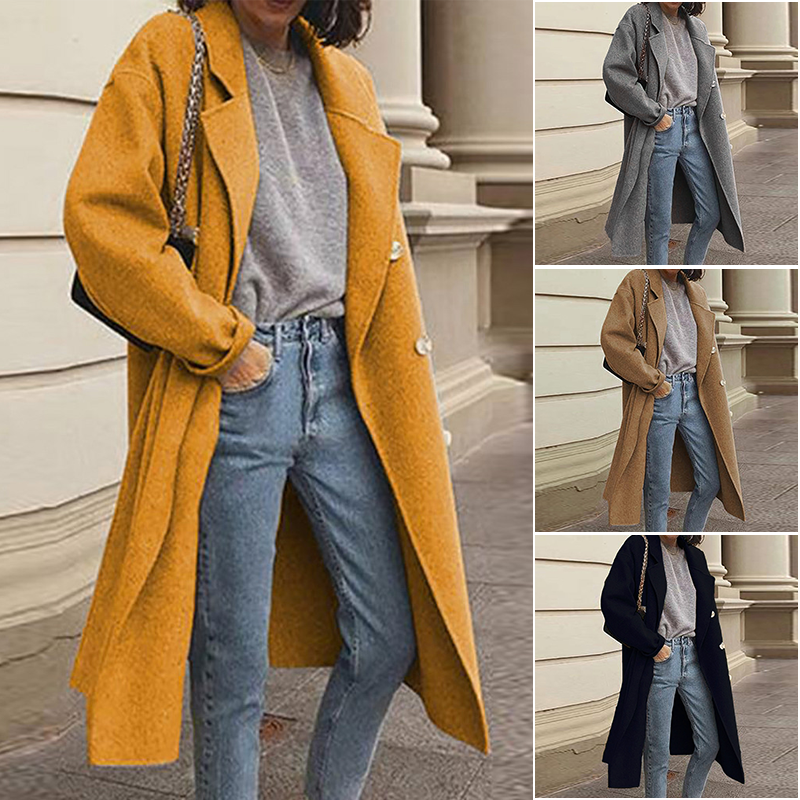 Women's Casual Lapel Flannel Shacket Coats