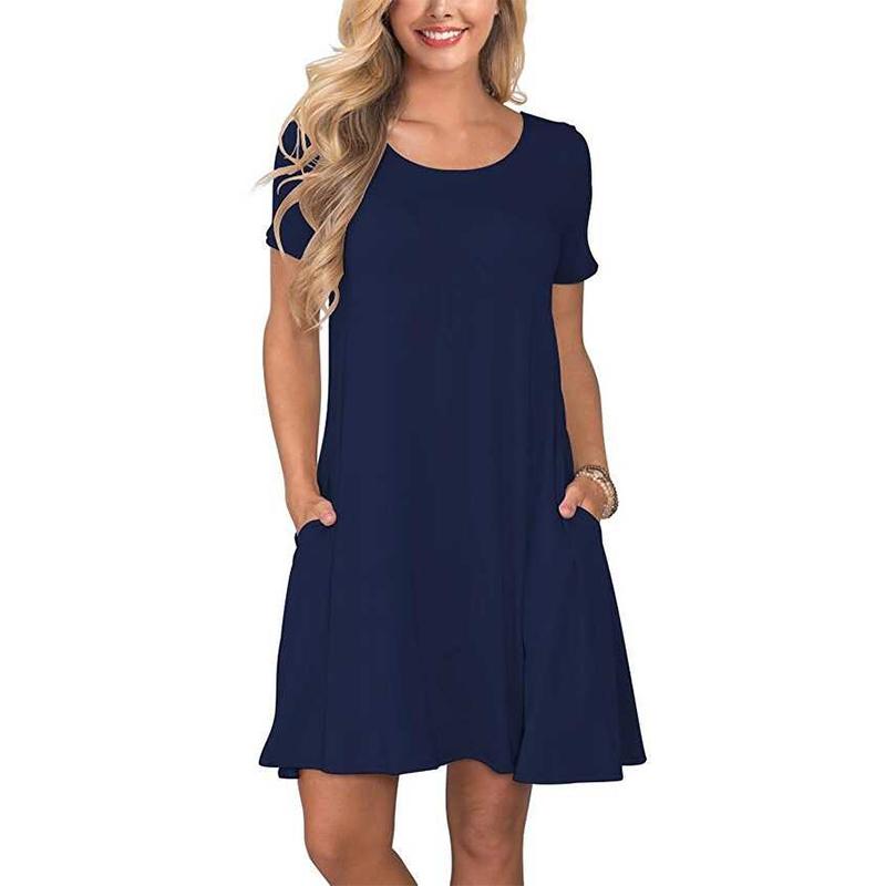 Summer Travel Short Sleeve Dress