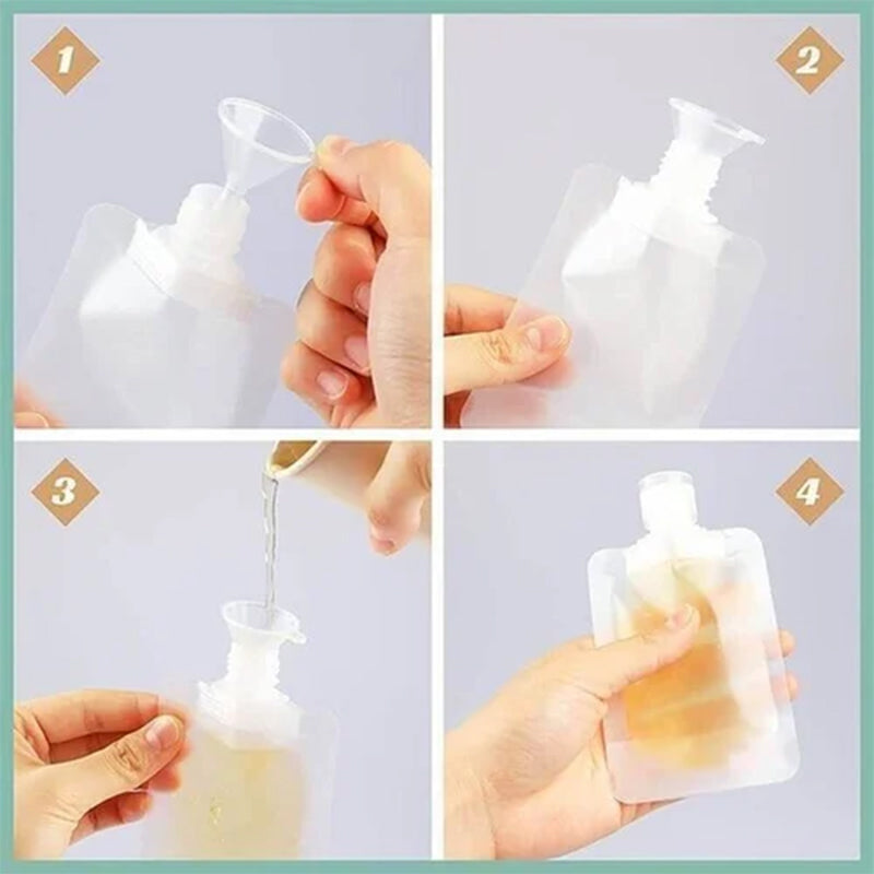 Portable Travel Fluid Dispensing Packing Bag