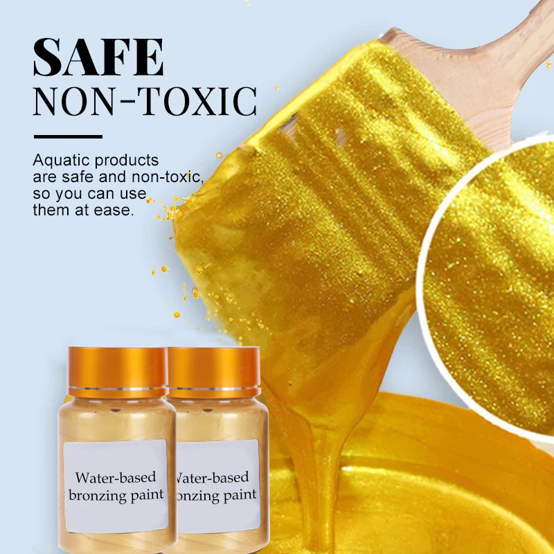 Water-based bronzing paint