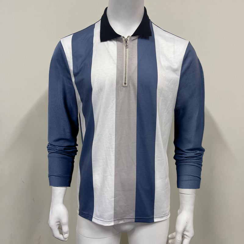 Striped Men's T-Shirt Polo Shirt