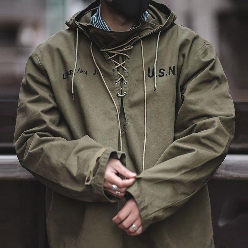 Retro Military Workwear Sweatshirt