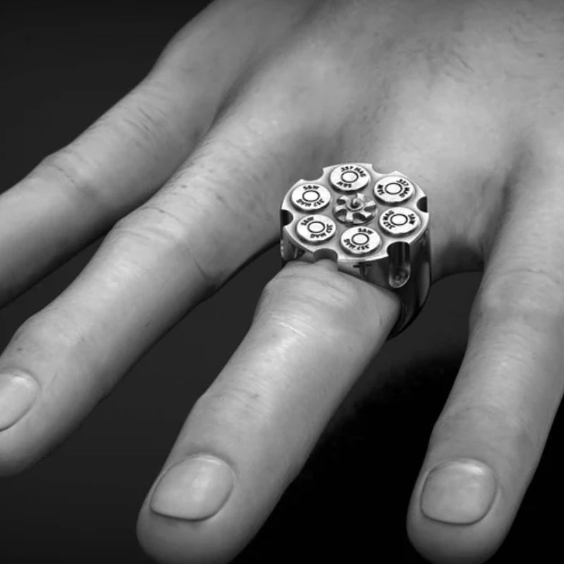 Silver Motorcycle Ring