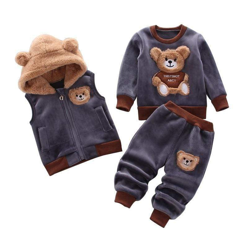 Chidren's Wear Fluffy Bear Pattern Set