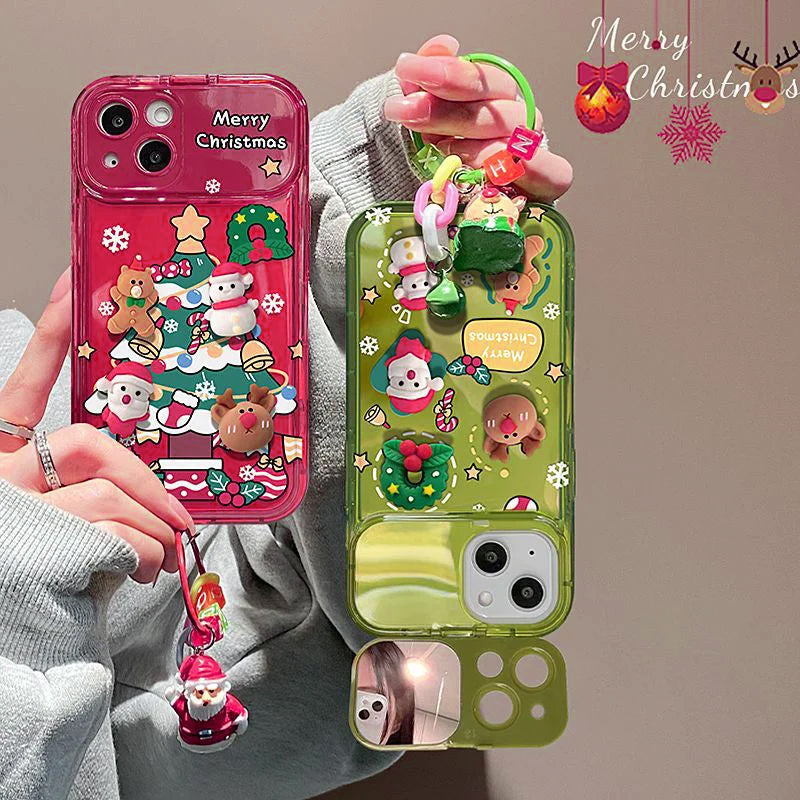 Christmas Tree Pendant iPhone Cover with Mirror