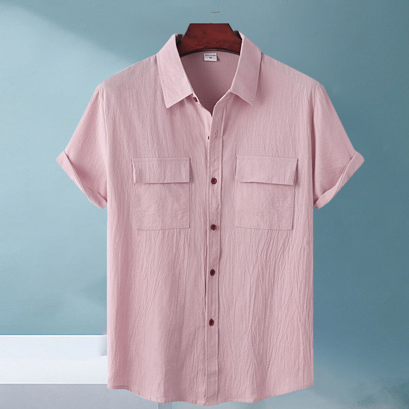 Men's Linen Short Sleeve Shirt
