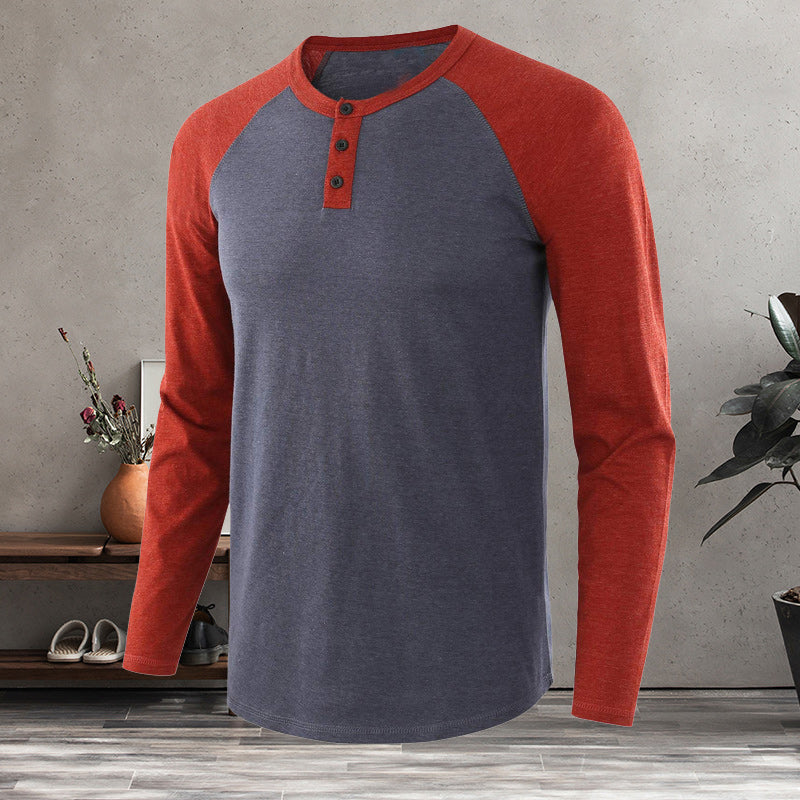 Men's Henley Long Sleeve T-Shirt