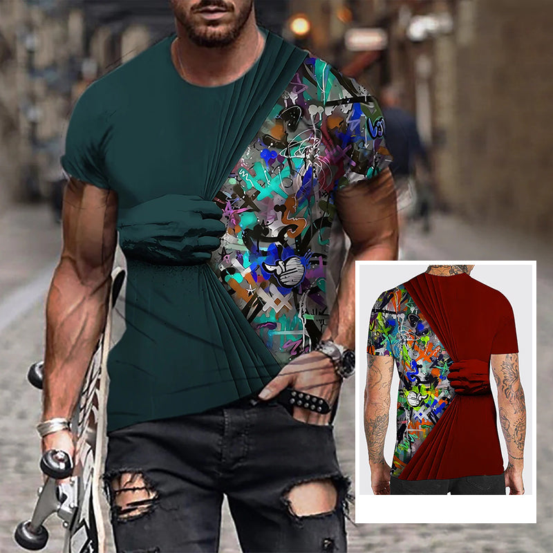 Men's 3D Print Graphic T-shirt