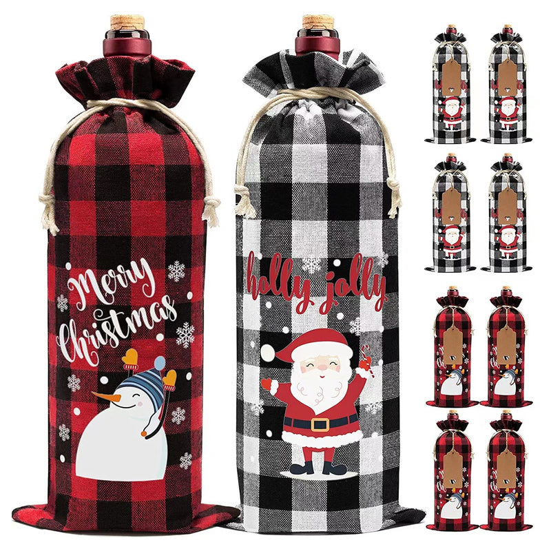Christmas Wine Bags