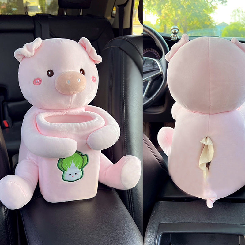 Vehicle Tissue Box Trash Can