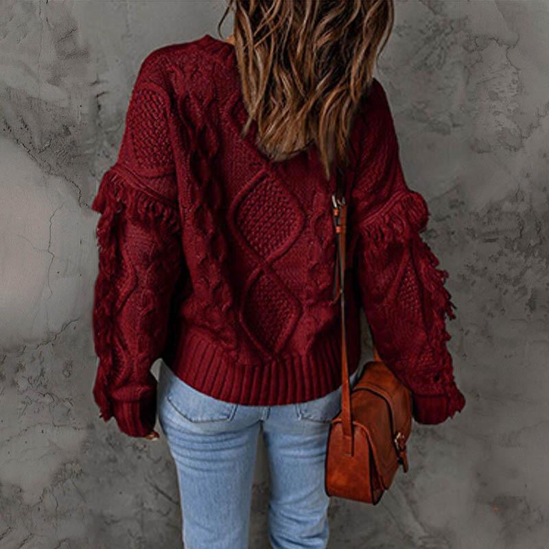 Pullover Crewneck Knit Sweater