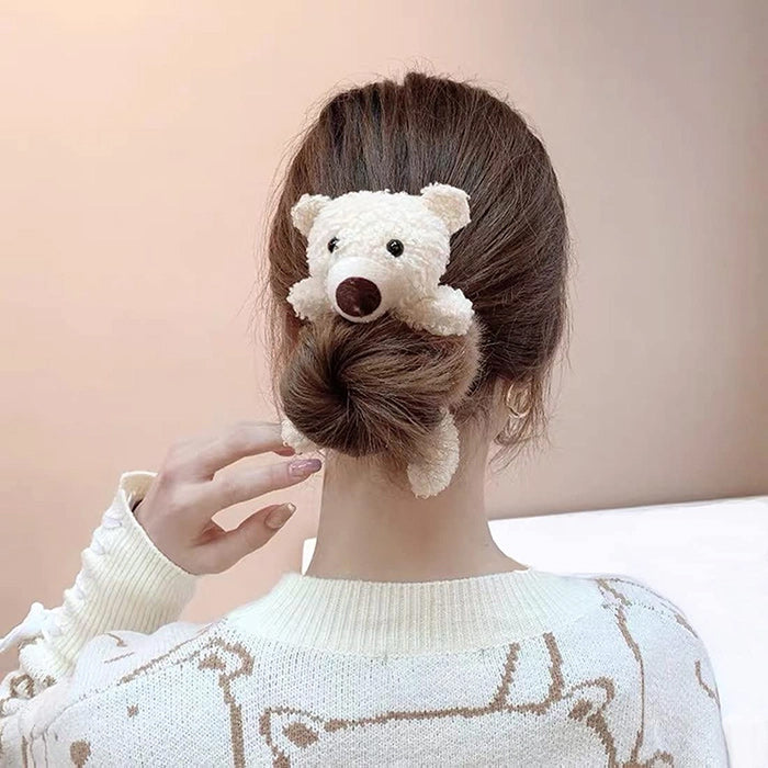 Cute Bear Hair Tie Hair Scrunchies