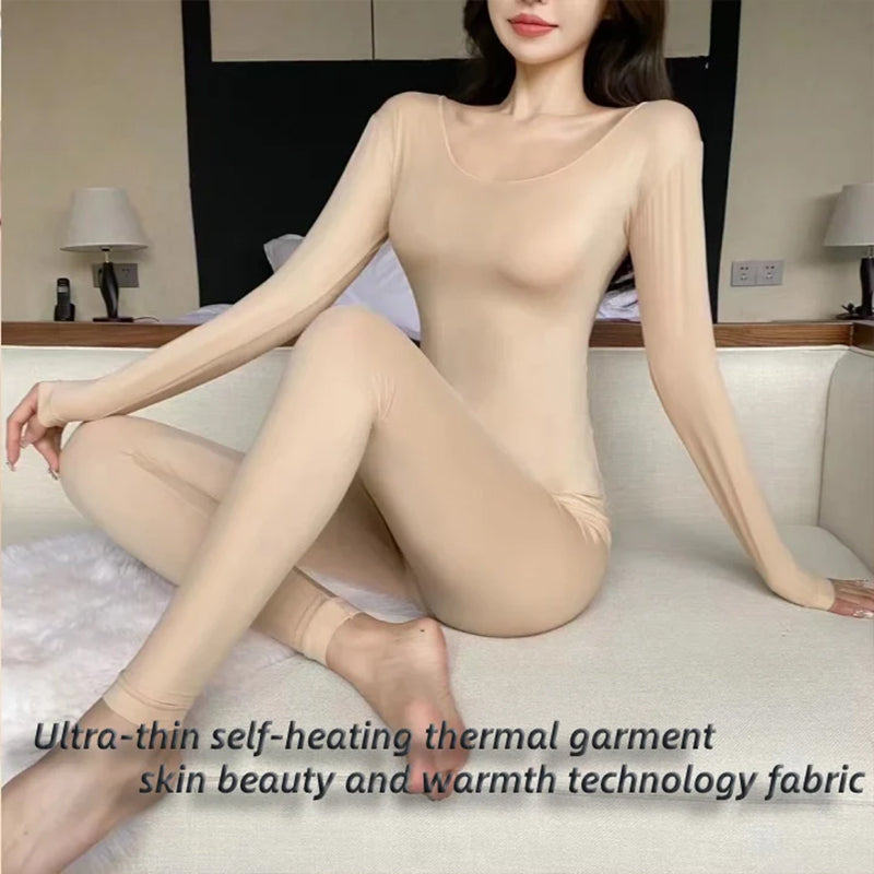 Ultra-thin self-heating thermal garment