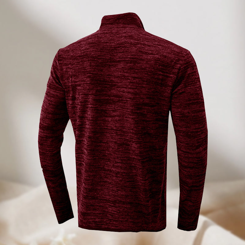 Men's Half Zip Stand Collar Sweatshirt