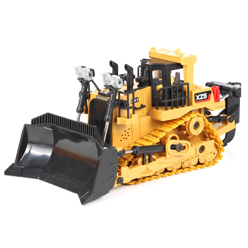 Alloy Bulldozer Toys Pushing Sand and Snow