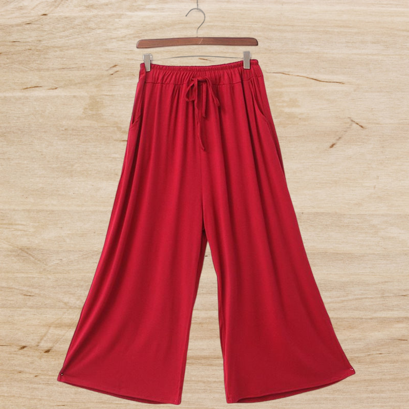 Modal Cotton Wide Leg Pants