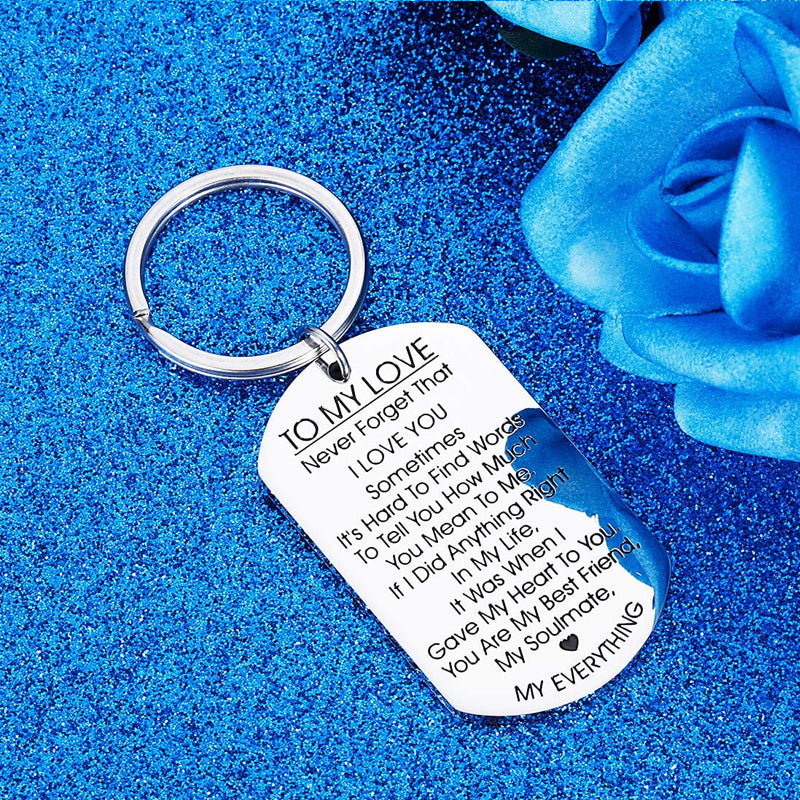 To My Love Keychain