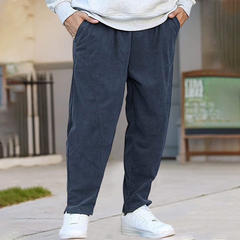 Corduroy Drawstring Harem Pants