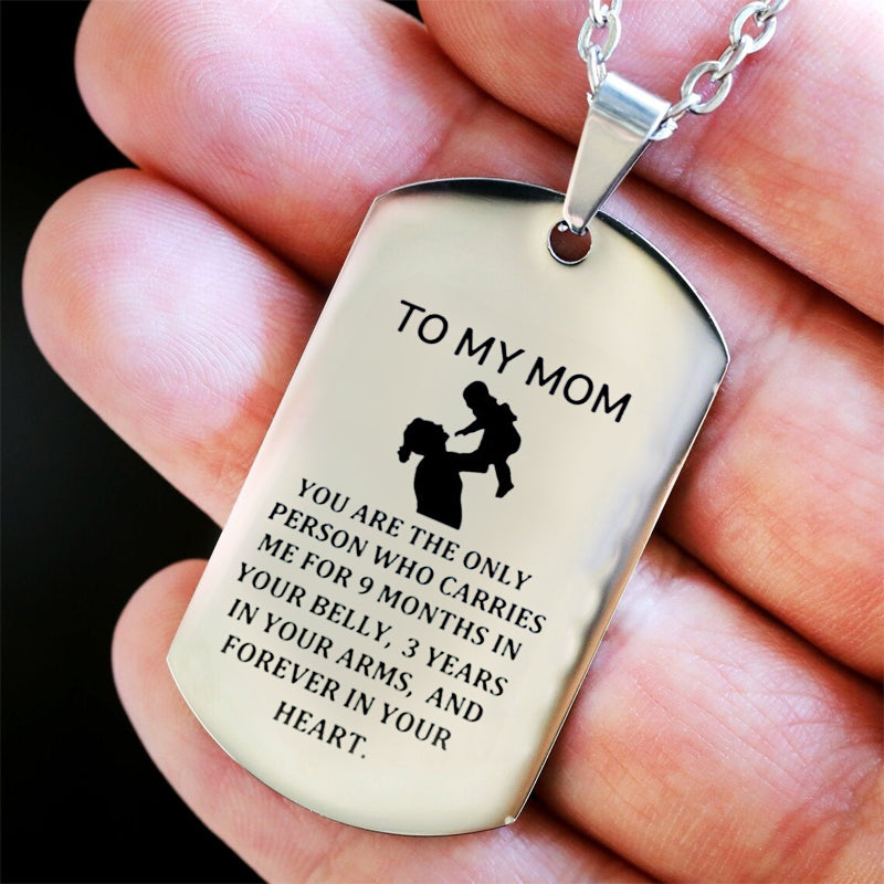 TO MY MOM Keyring, Necklace