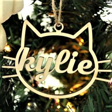 PERSONALIZED DOG/CAT PAW CHRISTMAS ORNAMENT