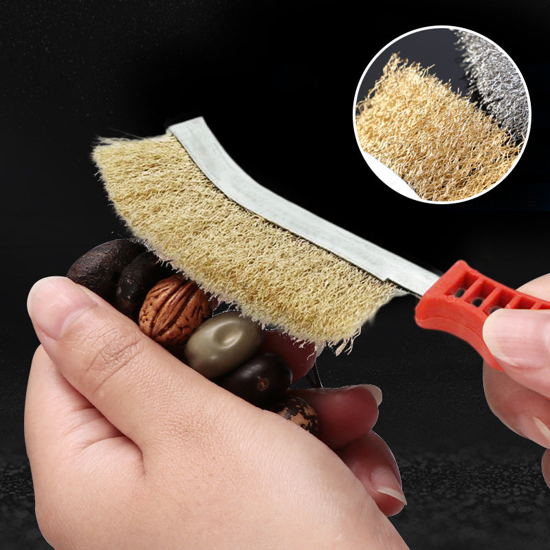 Steel Wire Derusting Brush with Knife Shaped