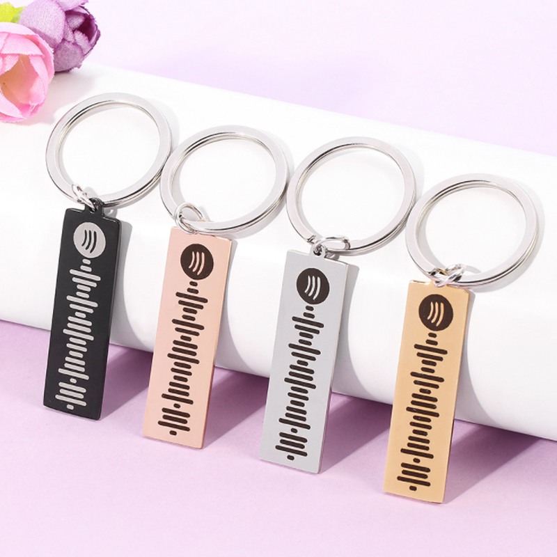 Personalized Music Keychain