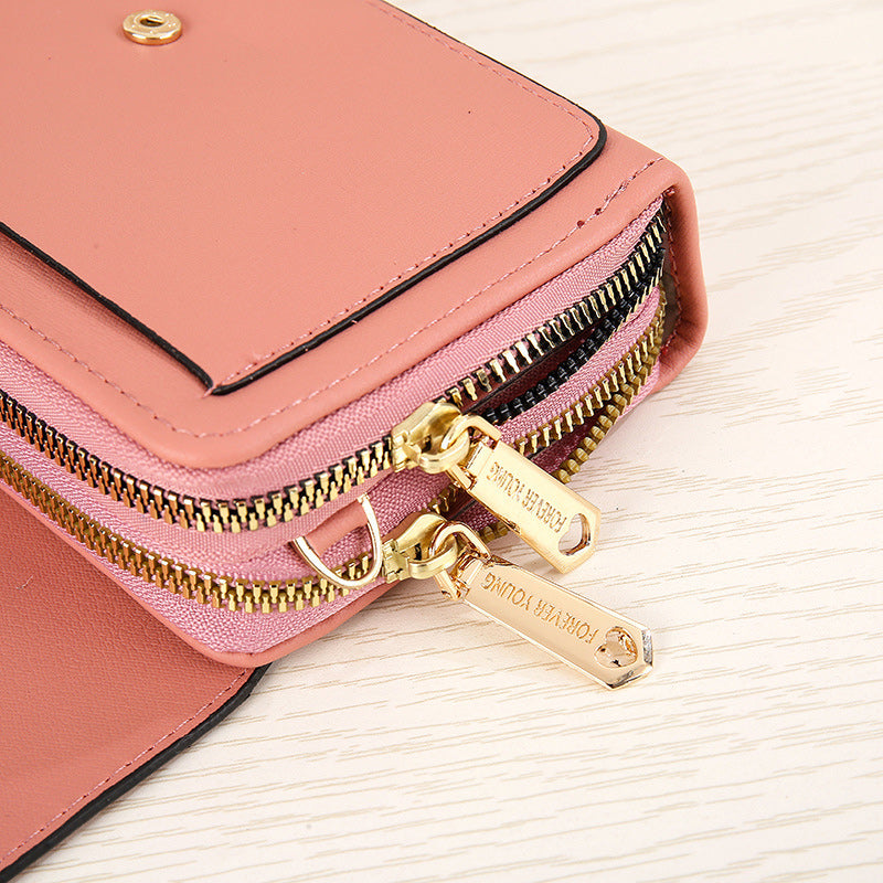 Double Layer Crossbody Purse Bag