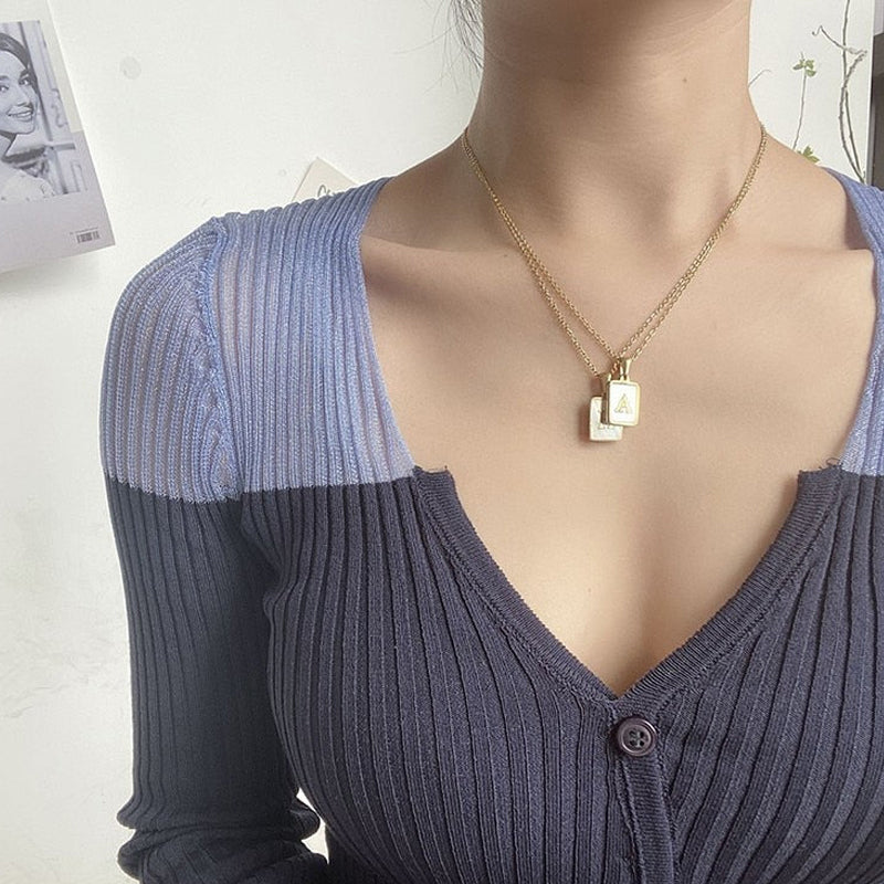 Women's Stainless Steel Letter Necklace
