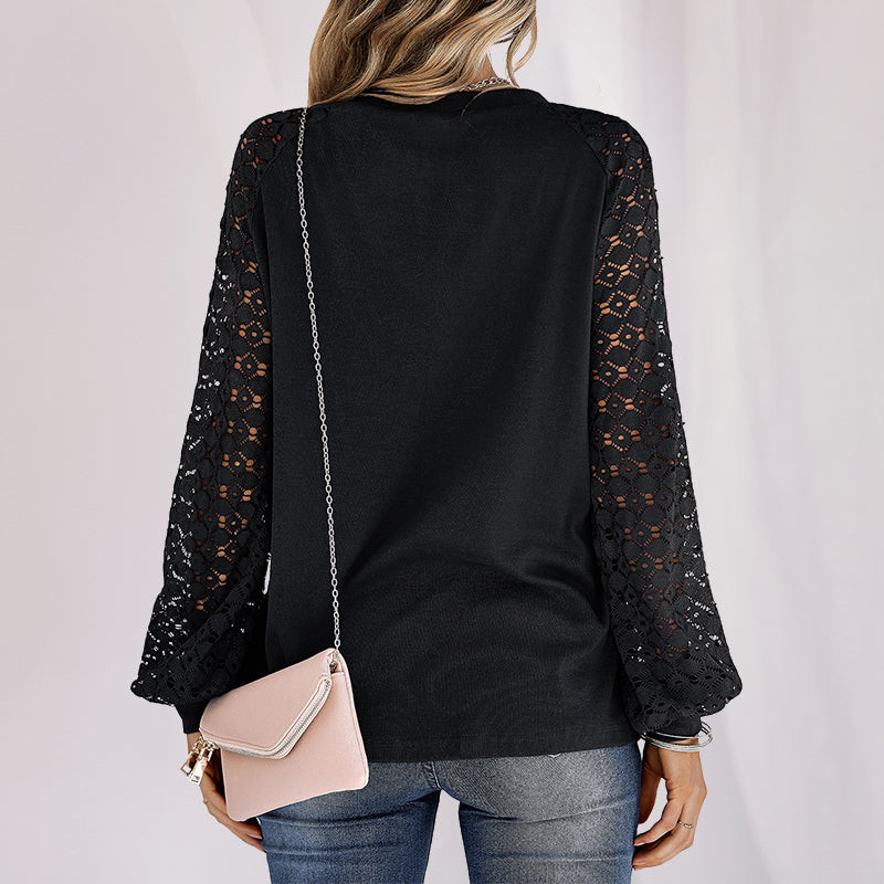 Knitted Cut-out Sleeve Top