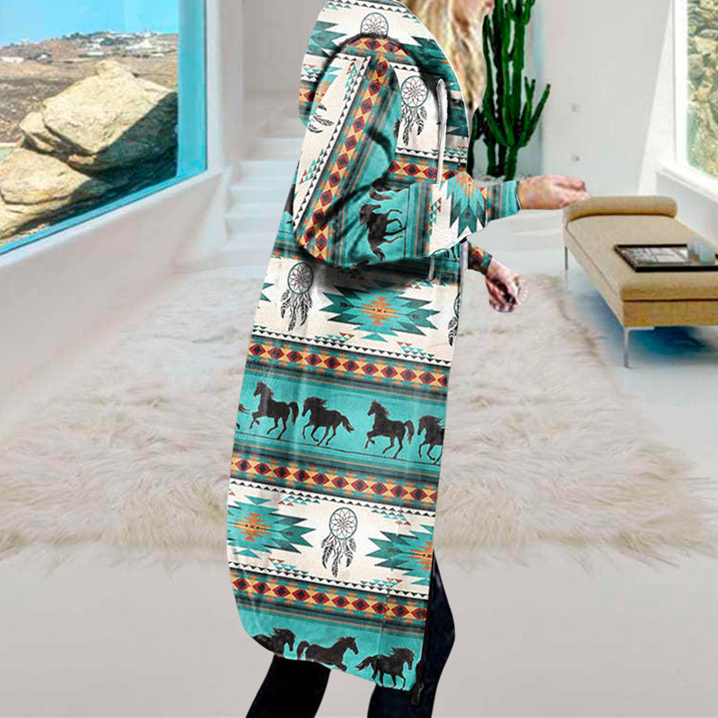 Printed Hooded Jacket