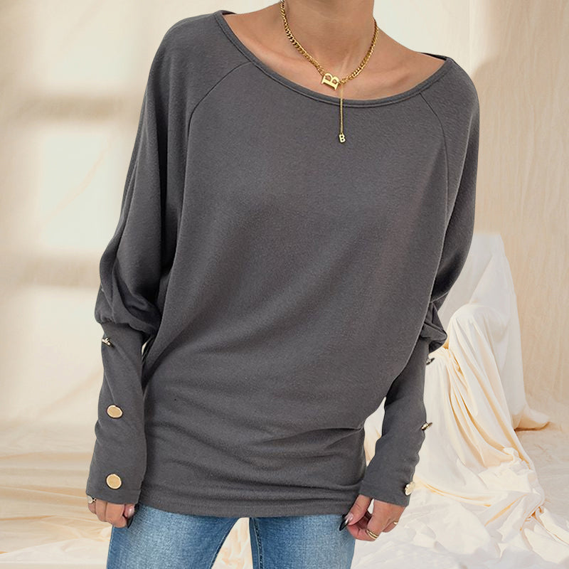 Women's Solid Casual Crewneck Sweatshirts