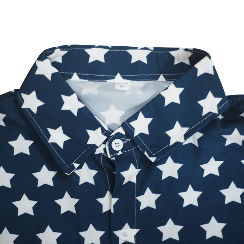 Men's American Patriotic Flag Polo Shirt