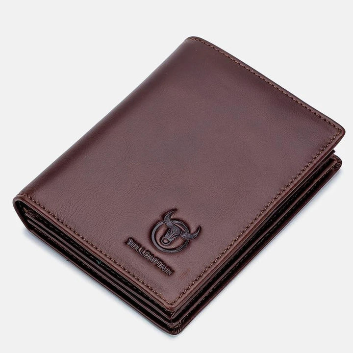 Anti-Theft RFID Protected Multi-Slot Real Leather Wallet