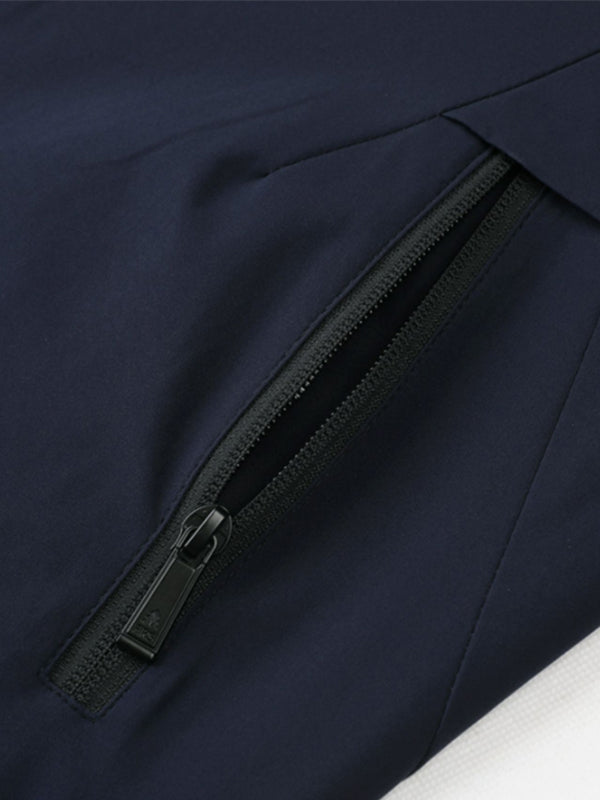 Solid Color Hooded Coat