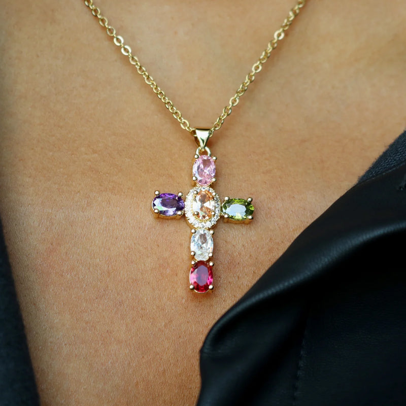 COLLAR CRUZ LUMINOSA