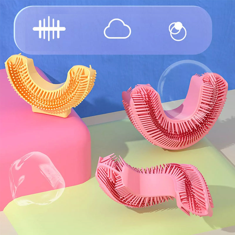 Kids Rainbow U-shaped Toothbrush