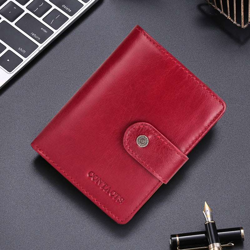 Genuine Leather Passport Holder Cover Wallet with Multi Card Slots