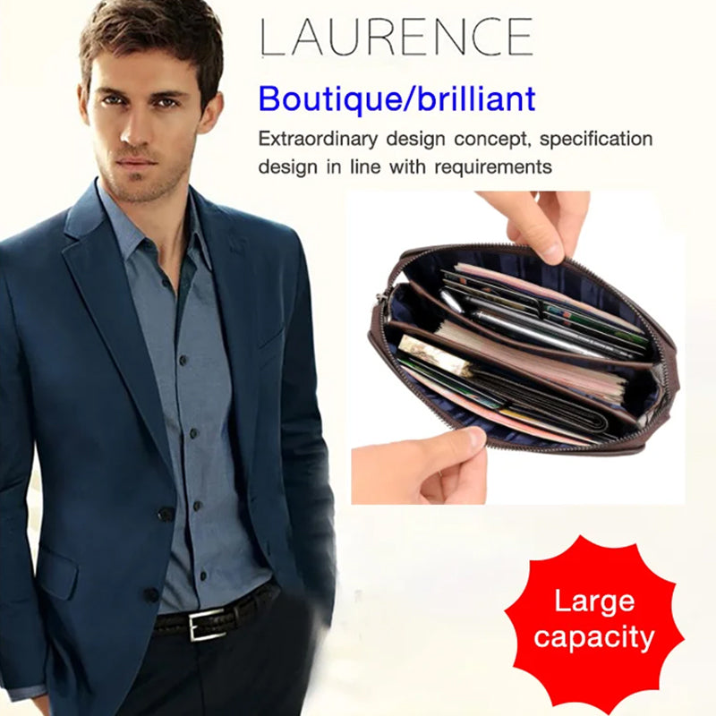 Anti-theft Combination Lock Business Men's Clutch