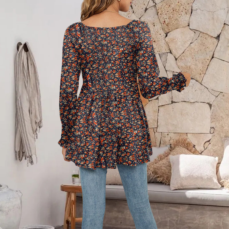 Puff Sleeve Tunic Top